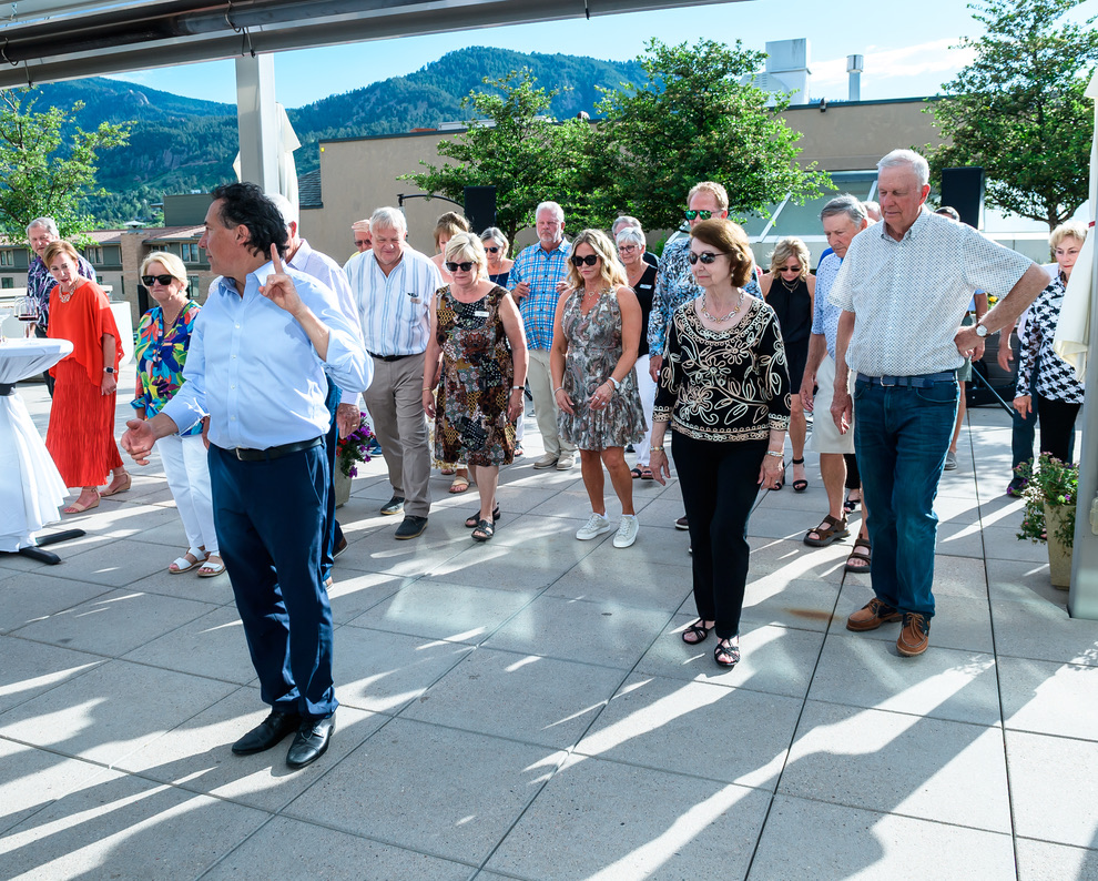 Dancing kept guests entertained at the St Julien Hotel