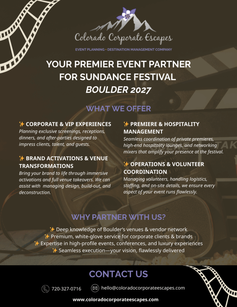 Sundance event planner 