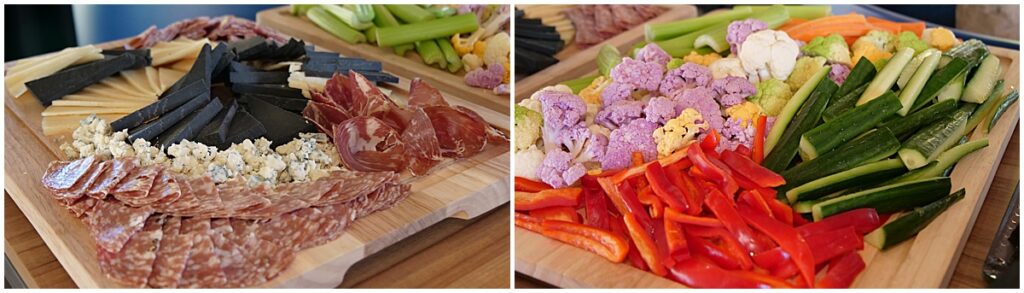 Appetizers served at grand opening event